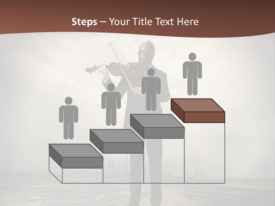 Natural Gas Suit Military PowerPoint Template