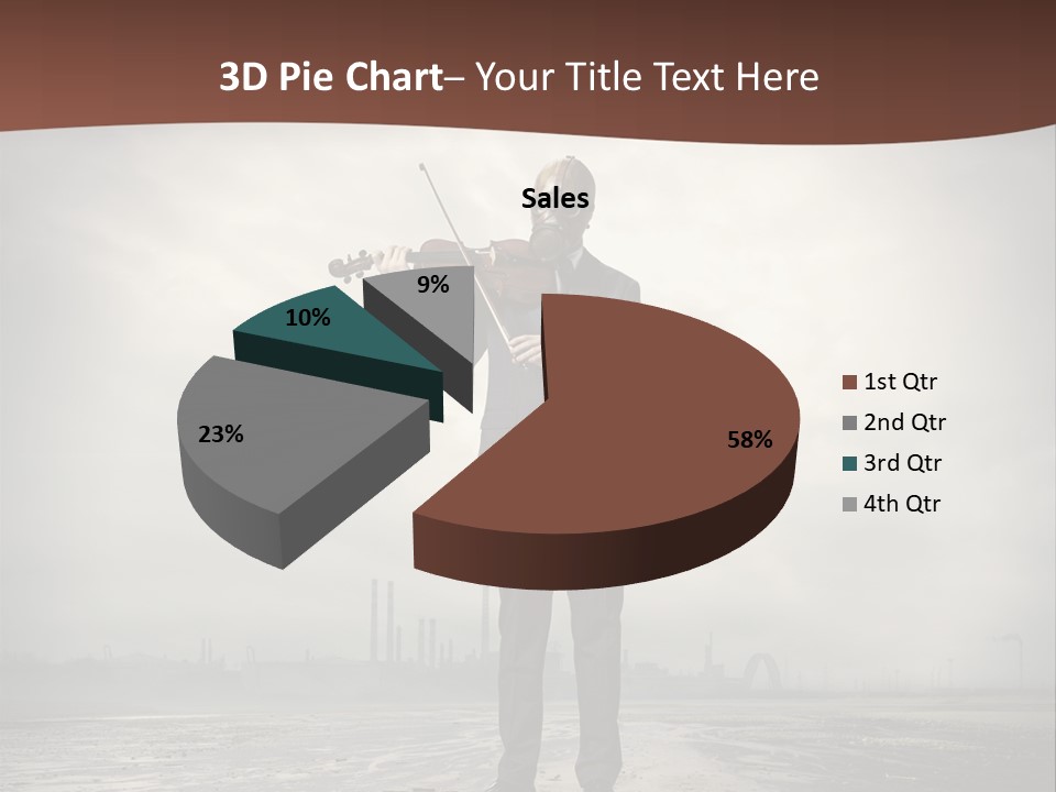 Natural Gas Suit Military PowerPoint Template