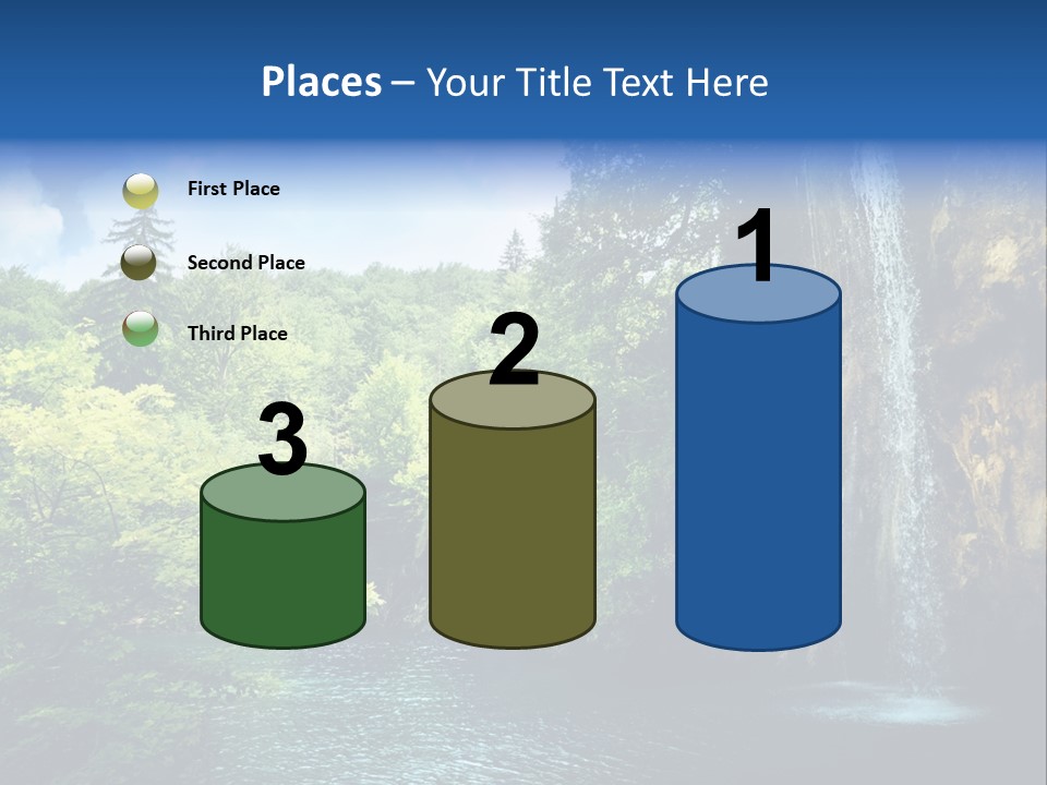 Cascade Freshness Summer PowerPoint Template