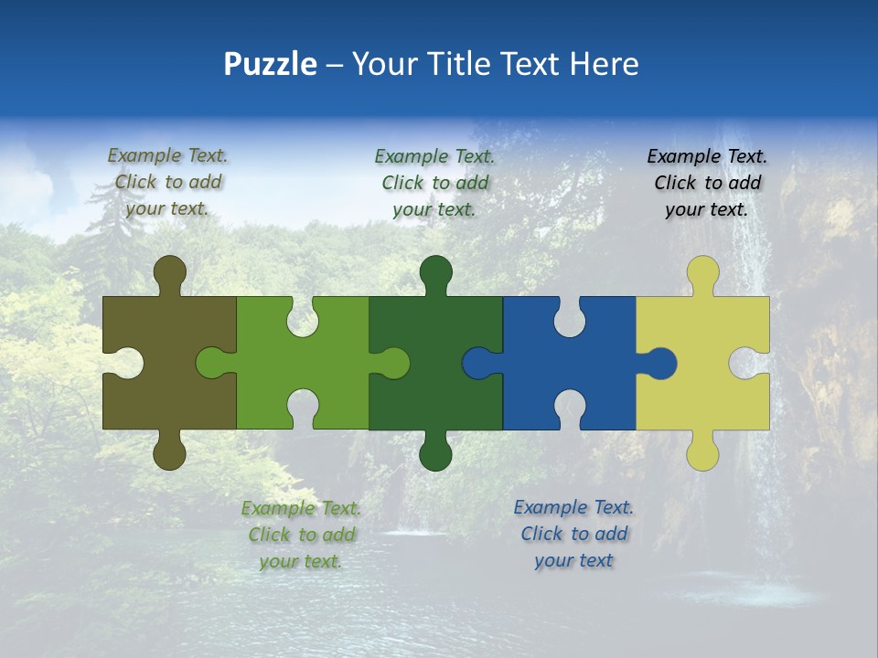 Cascade Freshness Summer PowerPoint Template