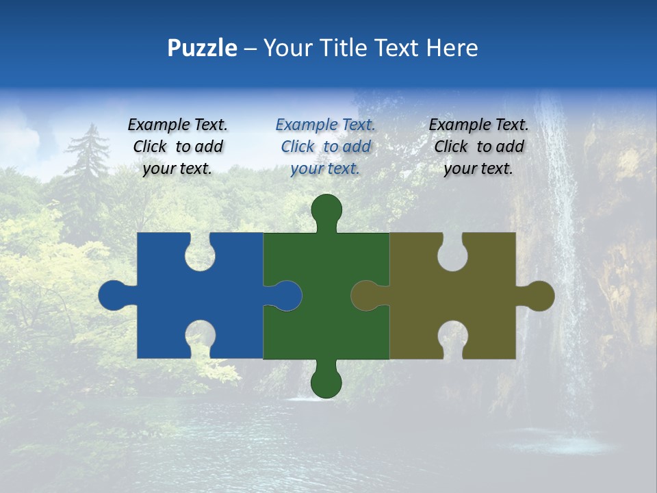 Cascade Freshness Summer PowerPoint Template