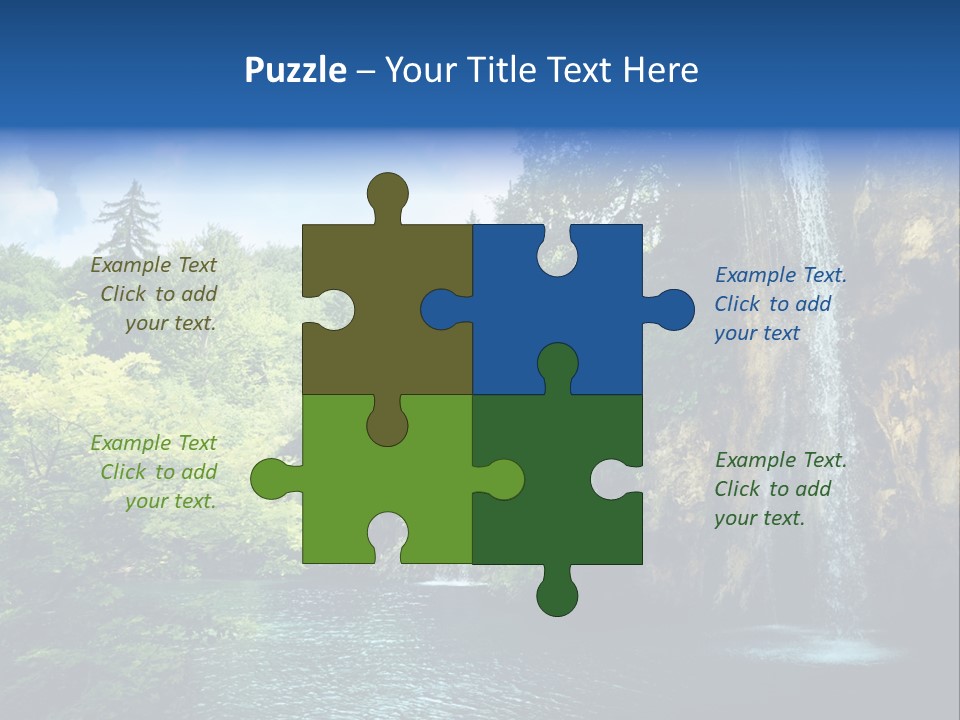 Cascade Freshness Summer PowerPoint Template