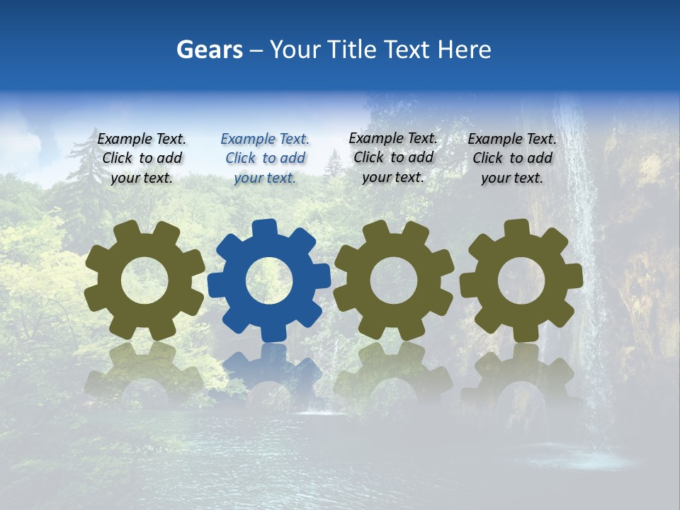 Cascade Freshness Summer PowerPoint Template