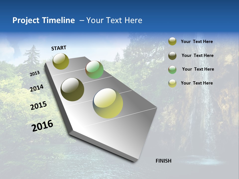 Cascade Freshness Summer PowerPoint Template