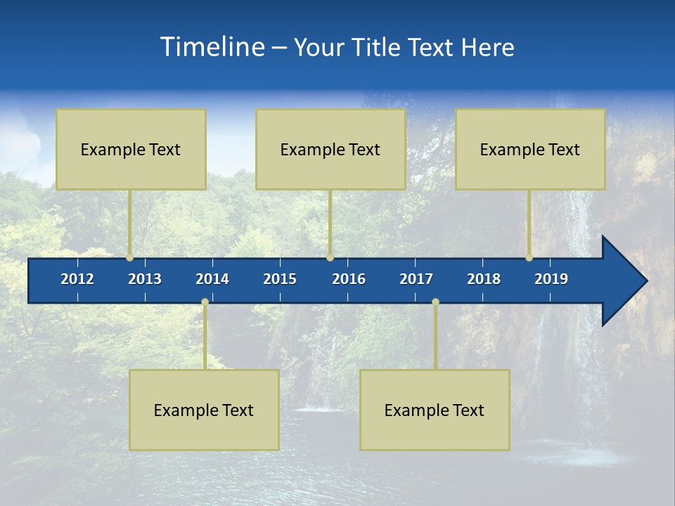 Cascade Freshness Summer PowerPoint Template
