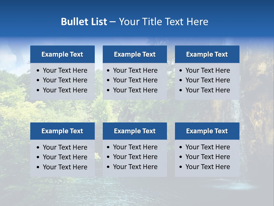 Cascade Freshness Summer PowerPoint Template