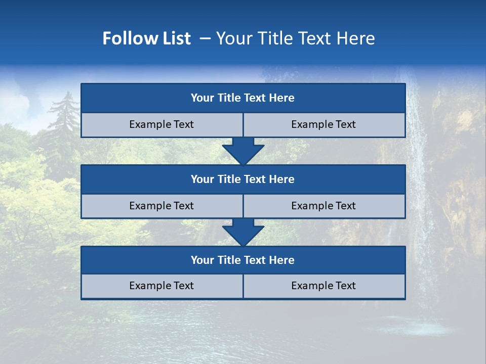 Cascade Freshness Summer PowerPoint Template