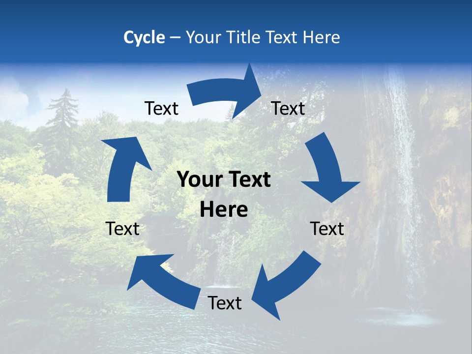 Cascade Freshness Summer PowerPoint Template