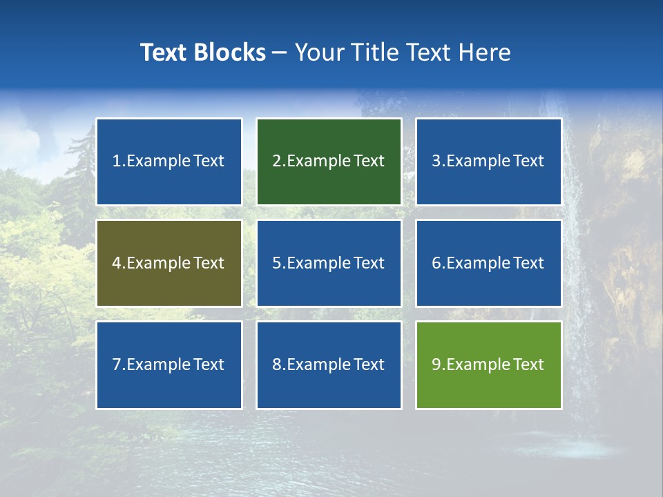 Cascade Freshness Summer PowerPoint Template