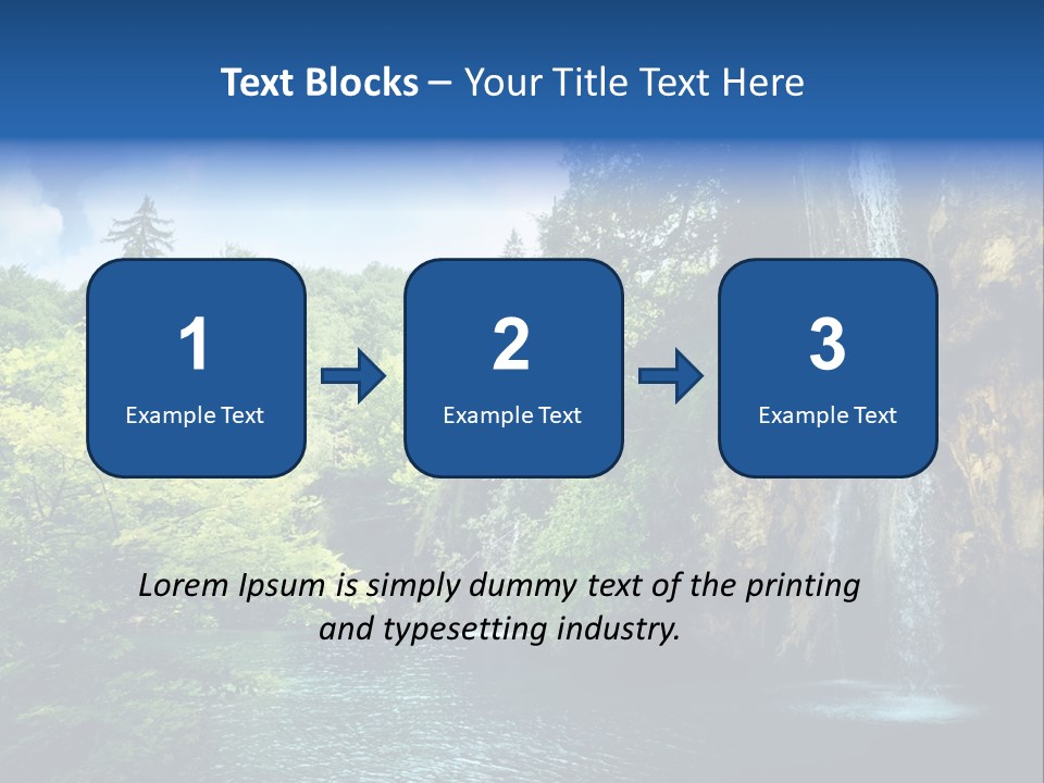 Cascade Freshness Summer PowerPoint Template