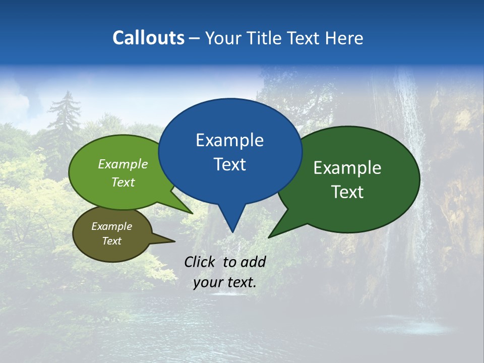 Cascade Freshness Summer PowerPoint Template