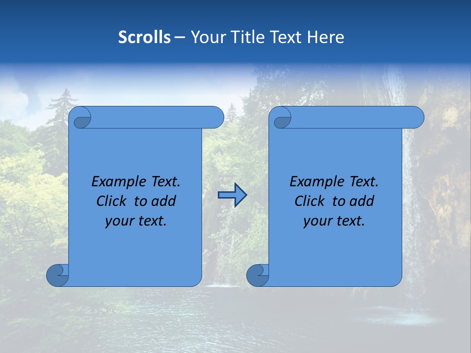 Cascade Freshness Summer PowerPoint Template