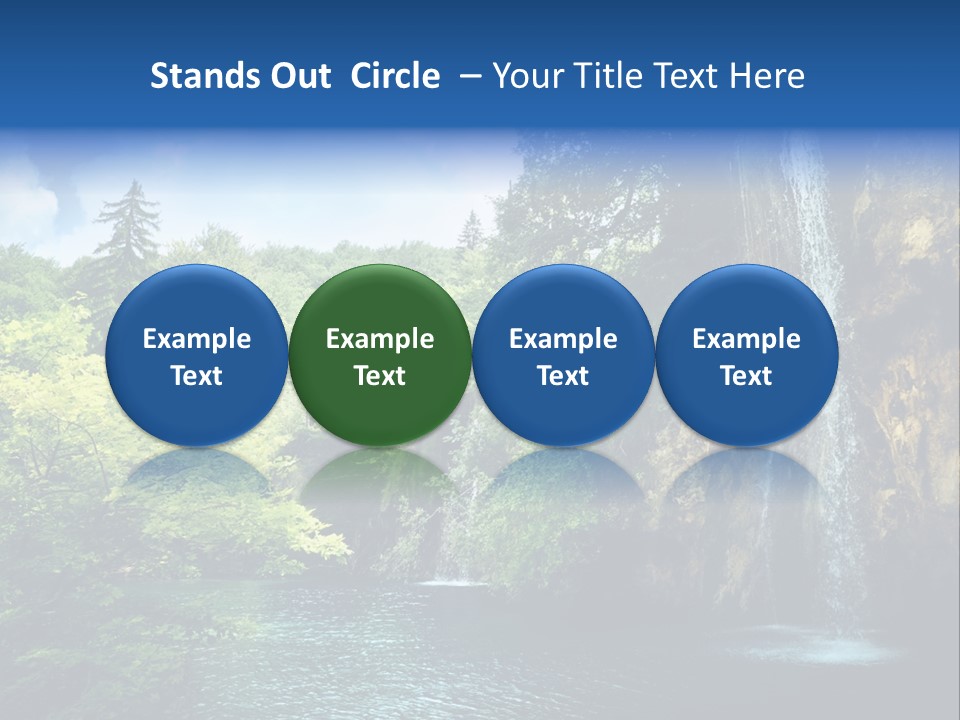 Cascade Freshness Summer PowerPoint Template