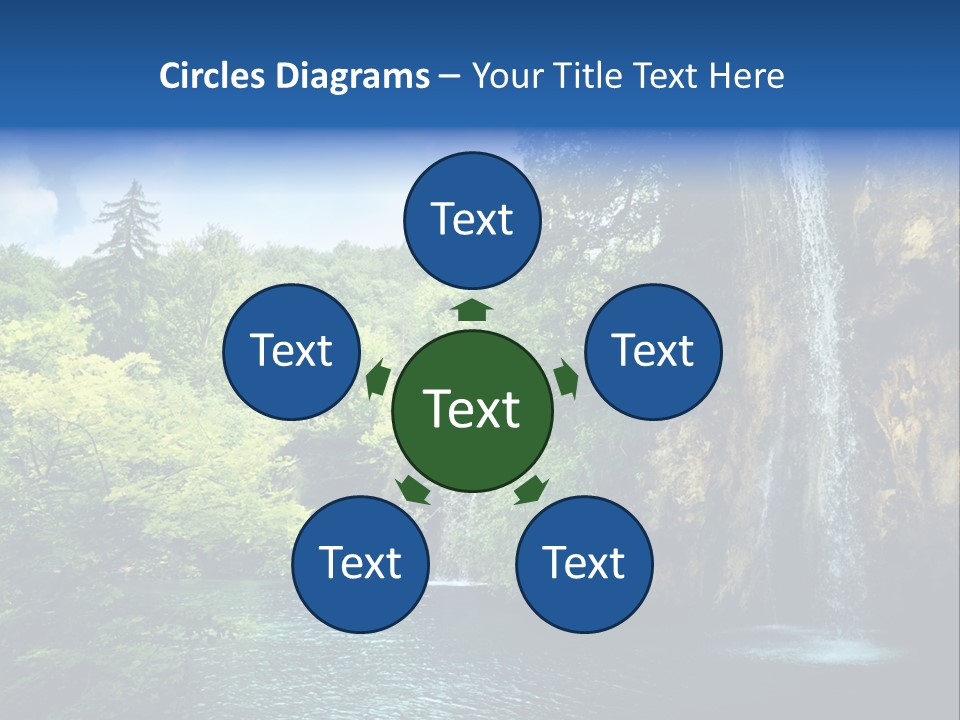 Cascade Freshness Summer PowerPoint Template