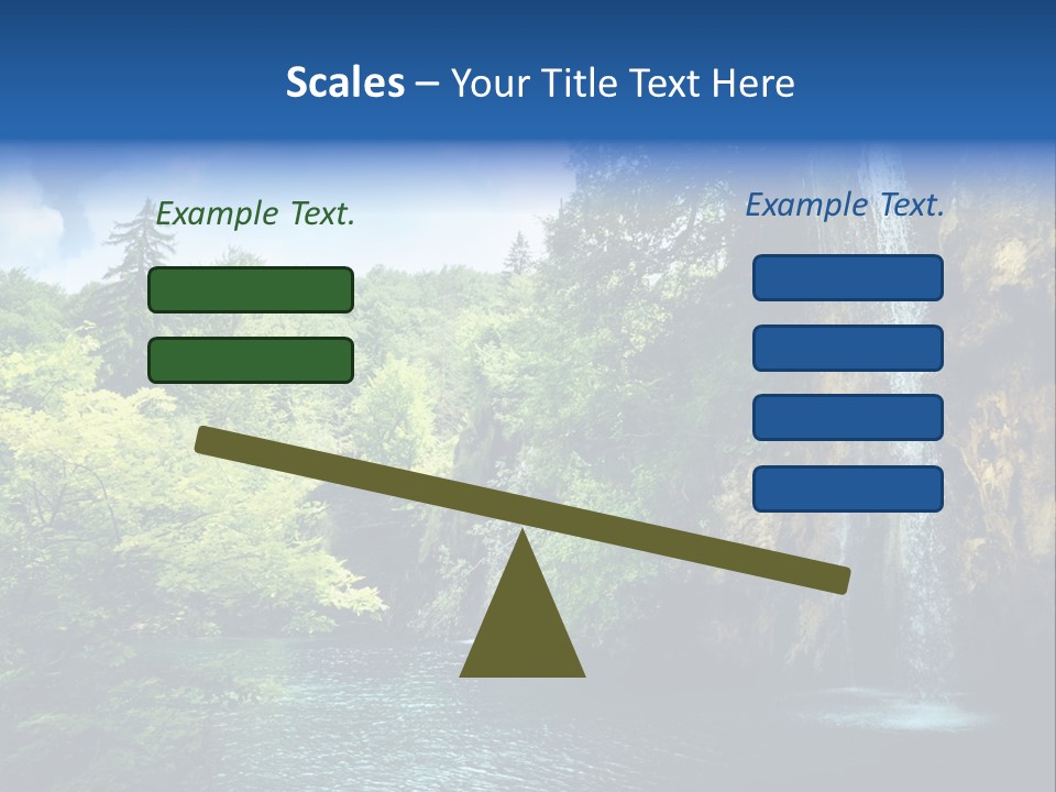 Cascade Freshness Summer PowerPoint Template