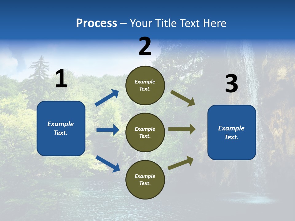 Cascade Freshness Summer PowerPoint Template