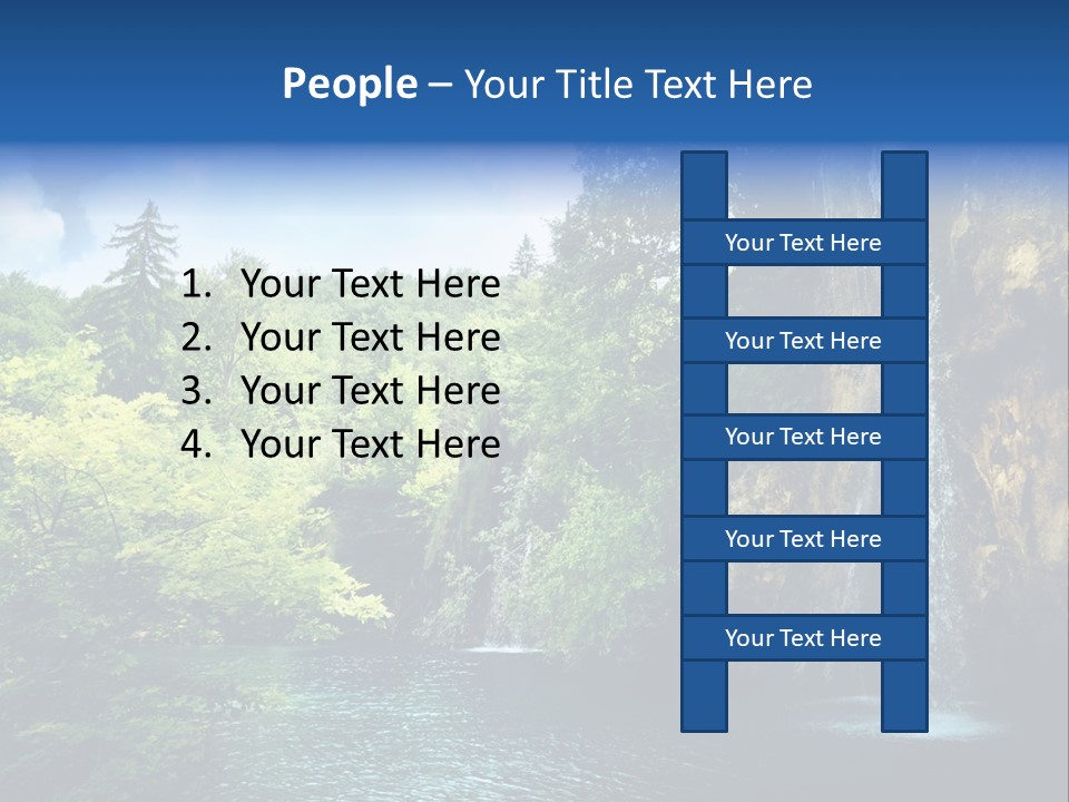 Cascade Freshness Summer PowerPoint Template