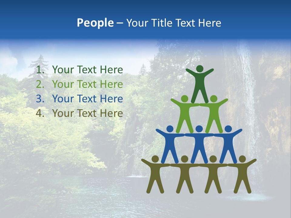 Cascade Freshness Summer PowerPoint Template