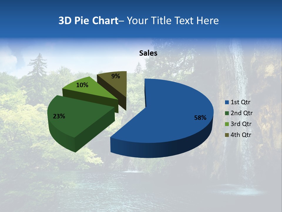 Cascade Freshness Summer PowerPoint Template