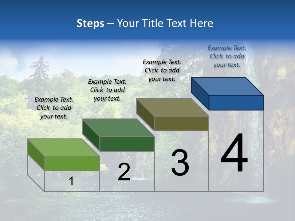Cascade Freshness Summer PowerPoint Template