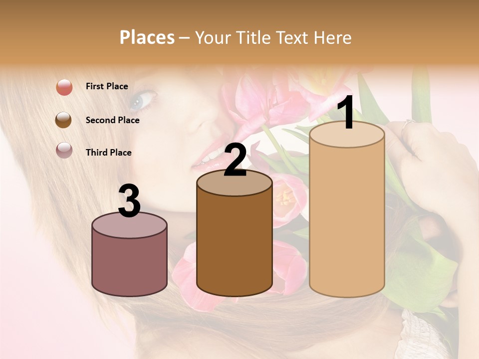 Young Cheerful Hair PowerPoint Template