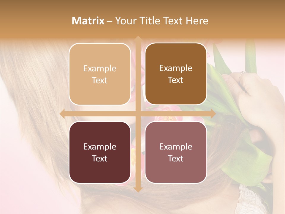 Young Cheerful Hair PowerPoint Template