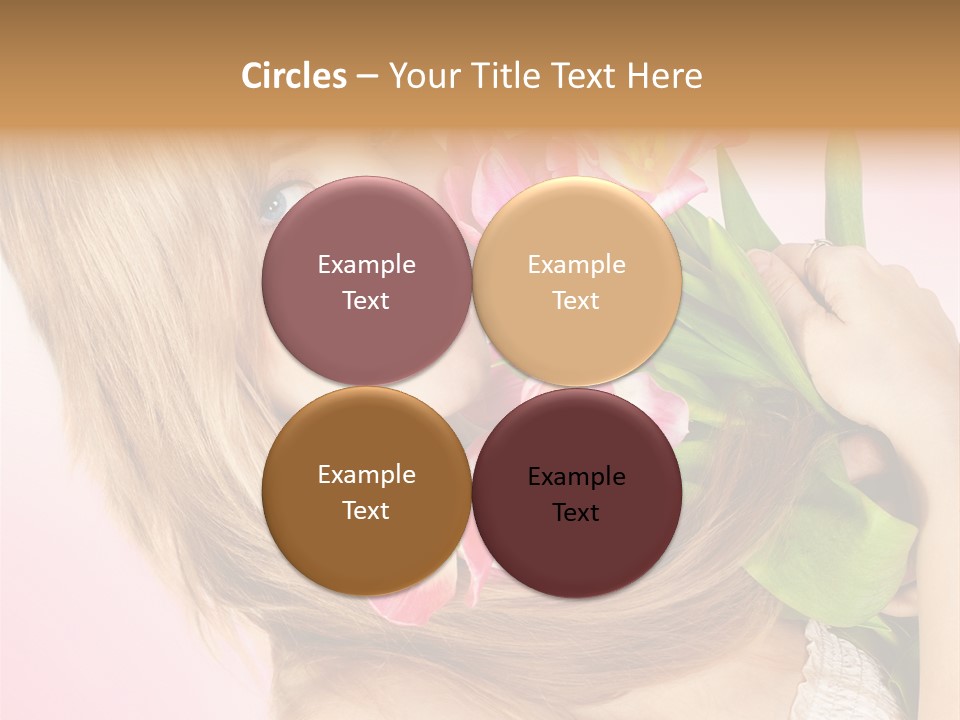 Young Cheerful Hair PowerPoint Template