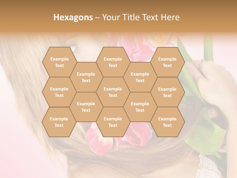 Young Cheerful Hair PowerPoint Template