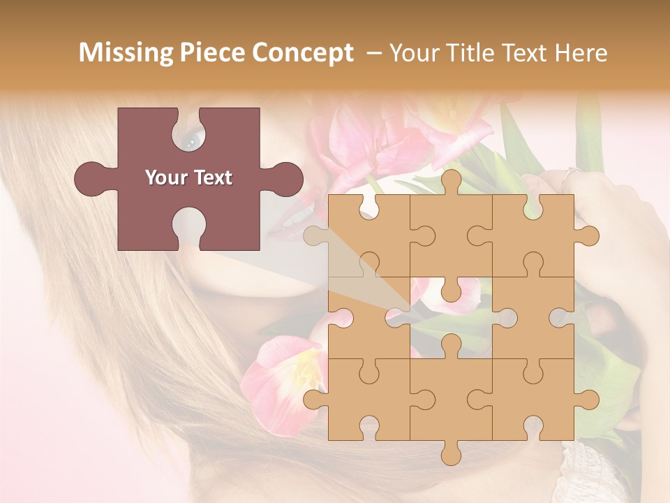 Young Cheerful Hair PowerPoint Template