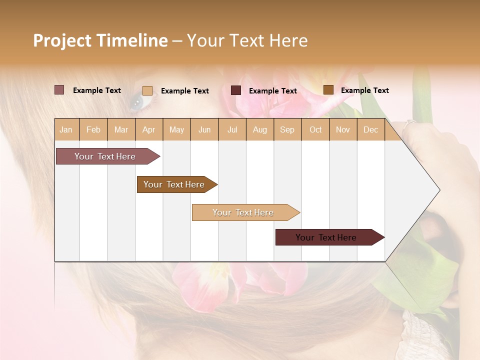 Young Cheerful Hair PowerPoint Template