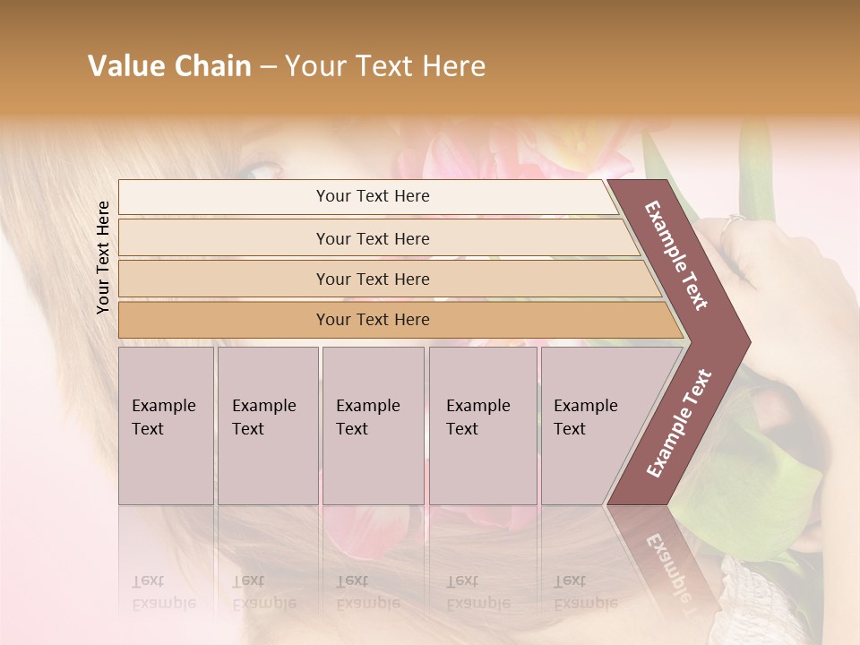 Young Cheerful Hair PowerPoint Template