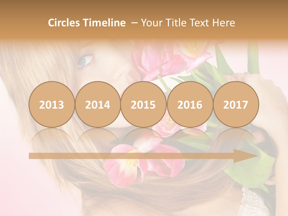 Young Cheerful Hair PowerPoint Template