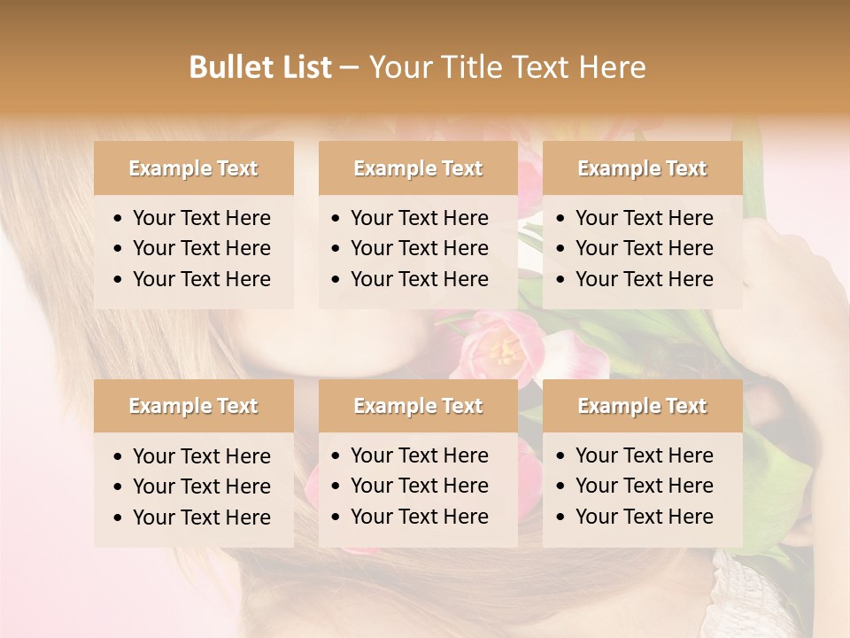 Young Cheerful Hair PowerPoint Template