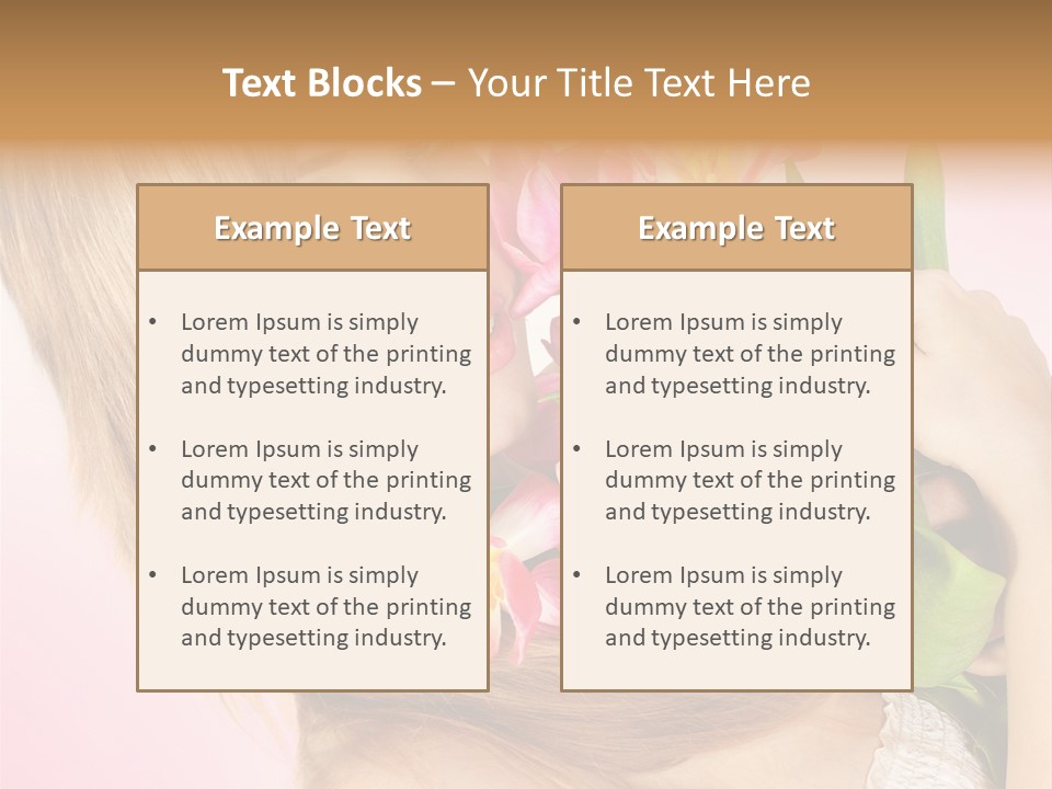 Young Cheerful Hair PowerPoint Template