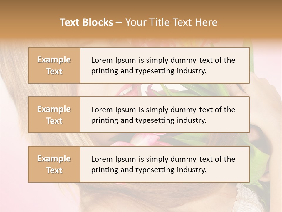 Young Cheerful Hair PowerPoint Template