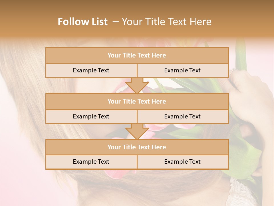 Young Cheerful Hair PowerPoint Template