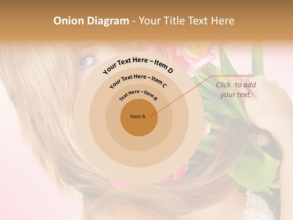 Young Cheerful Hair PowerPoint Template