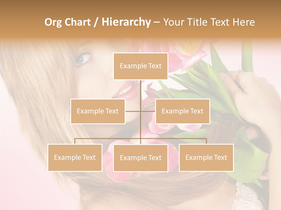 Young Cheerful Hair PowerPoint Template