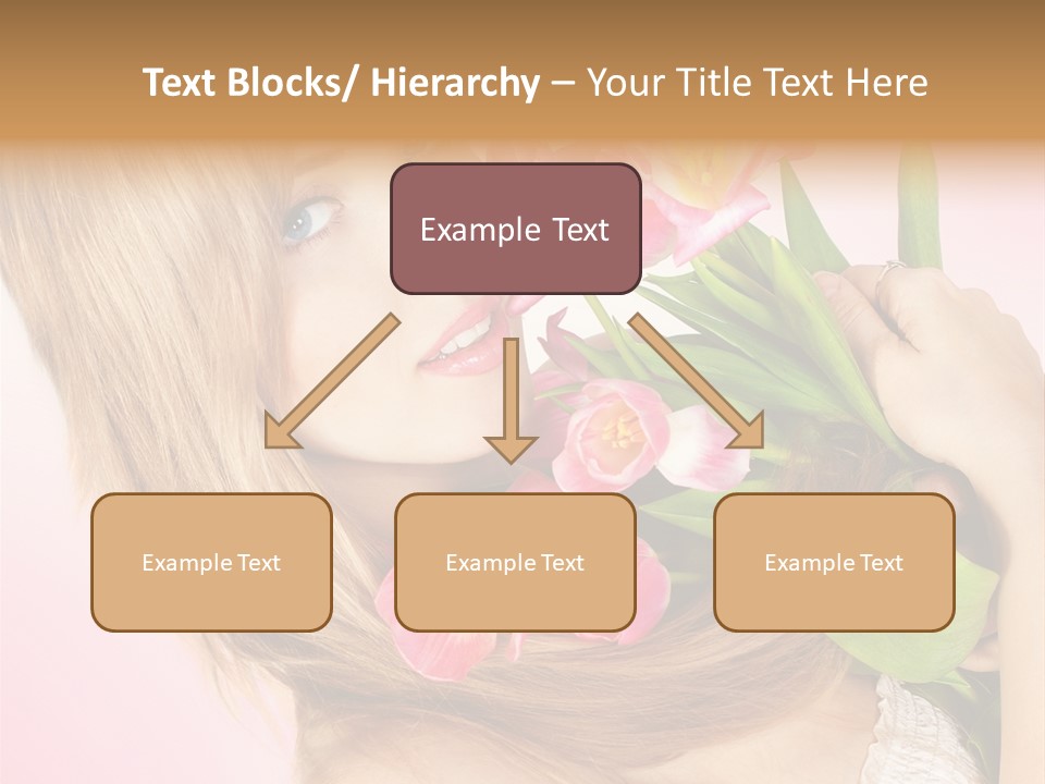 Young Cheerful Hair PowerPoint Template