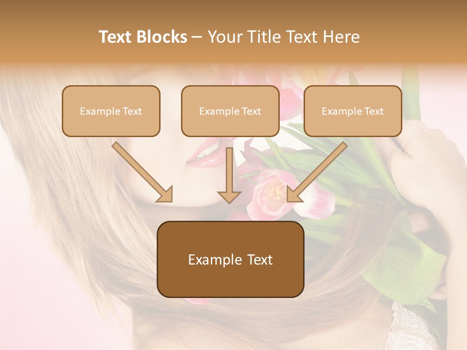 Young Cheerful Hair PowerPoint Template