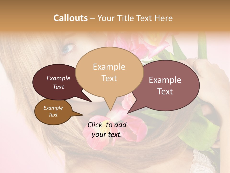 Young Cheerful Hair PowerPoint Template