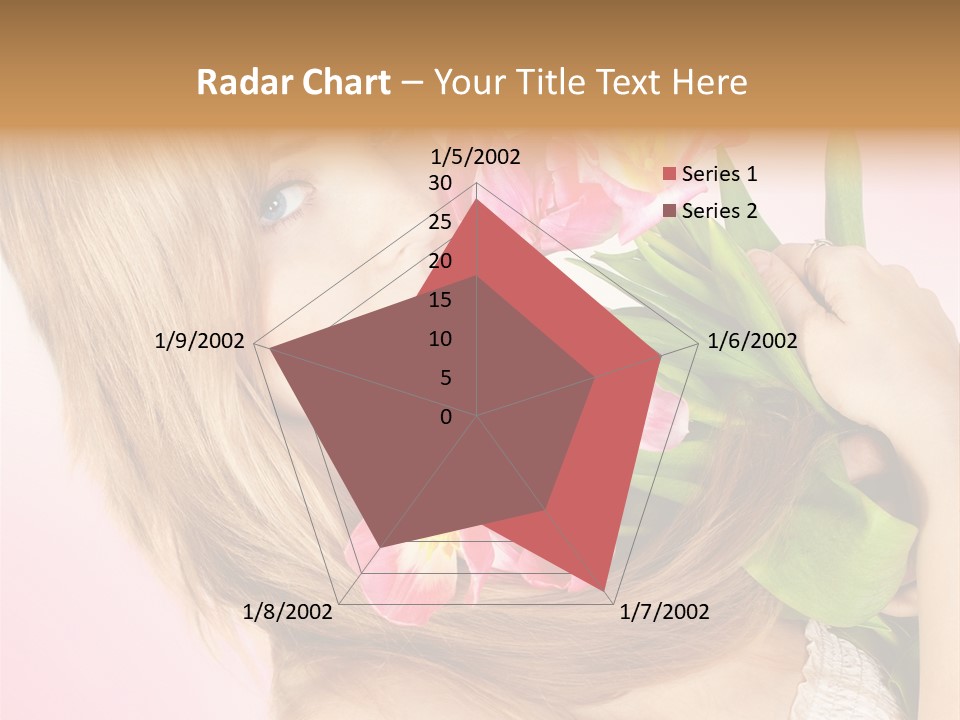 Young Cheerful Hair PowerPoint Template