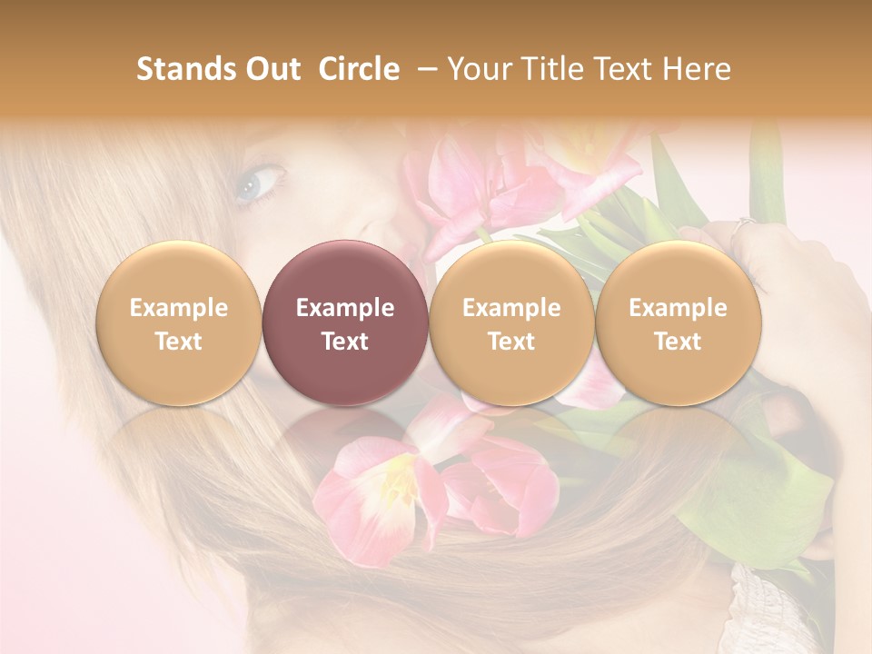 Young Cheerful Hair PowerPoint Template