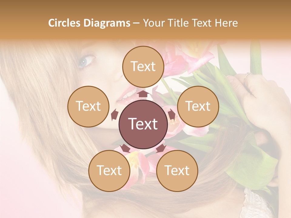 Young Cheerful Hair PowerPoint Template