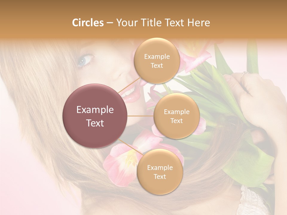 Young Cheerful Hair PowerPoint Template