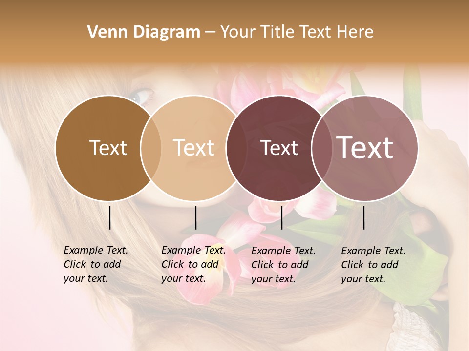 Young Cheerful Hair PowerPoint Template