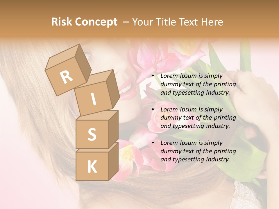 Young Cheerful Hair PowerPoint Template