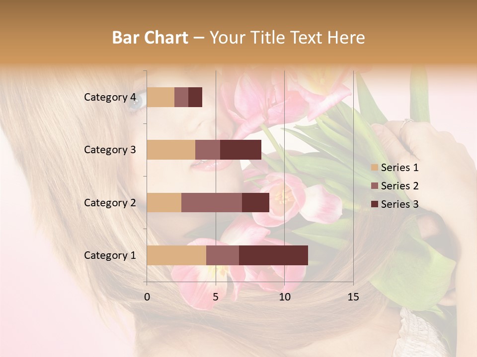 Young Cheerful Hair PowerPoint Template