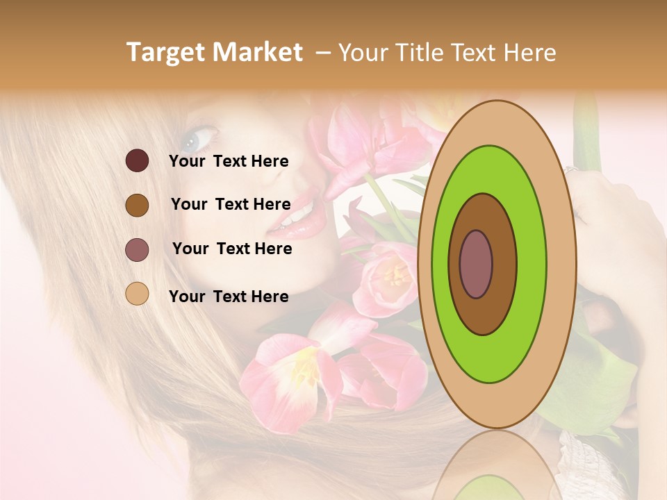 Young Cheerful Hair PowerPoint Template