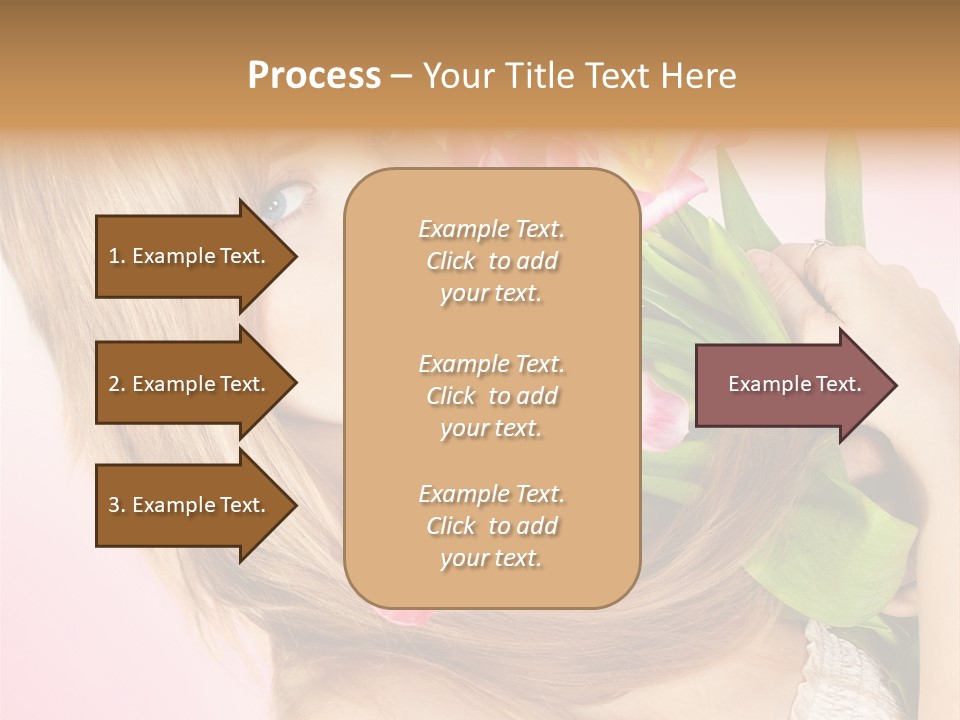 Young Cheerful Hair PowerPoint Template